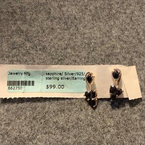 Genuine Sapphire Earrings